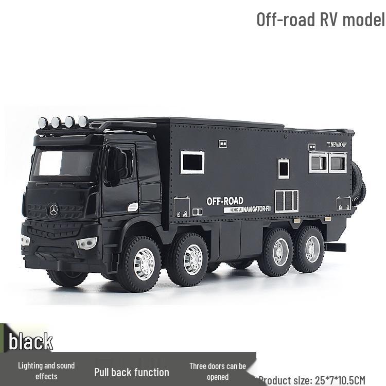 Newao 1:32 Off-Road RV & Motorcycle Alloy Model with Lights & Sound