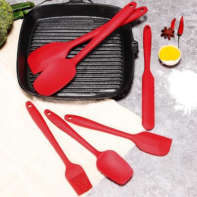Silicone Spatula Set Cream Scraper DIY Kitchenware Bread Cake Butter Spatula Mixer Oil Brush Baking Tool Utensils Set