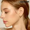 Moire One-Touch Silver Earrings Gisvee108