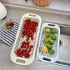 Drain Basket Bowl Rack Kitchen Fruit Basin Storage Rack Sink Retractable Sink Storage Rack Multifunctional Drainage Basket For