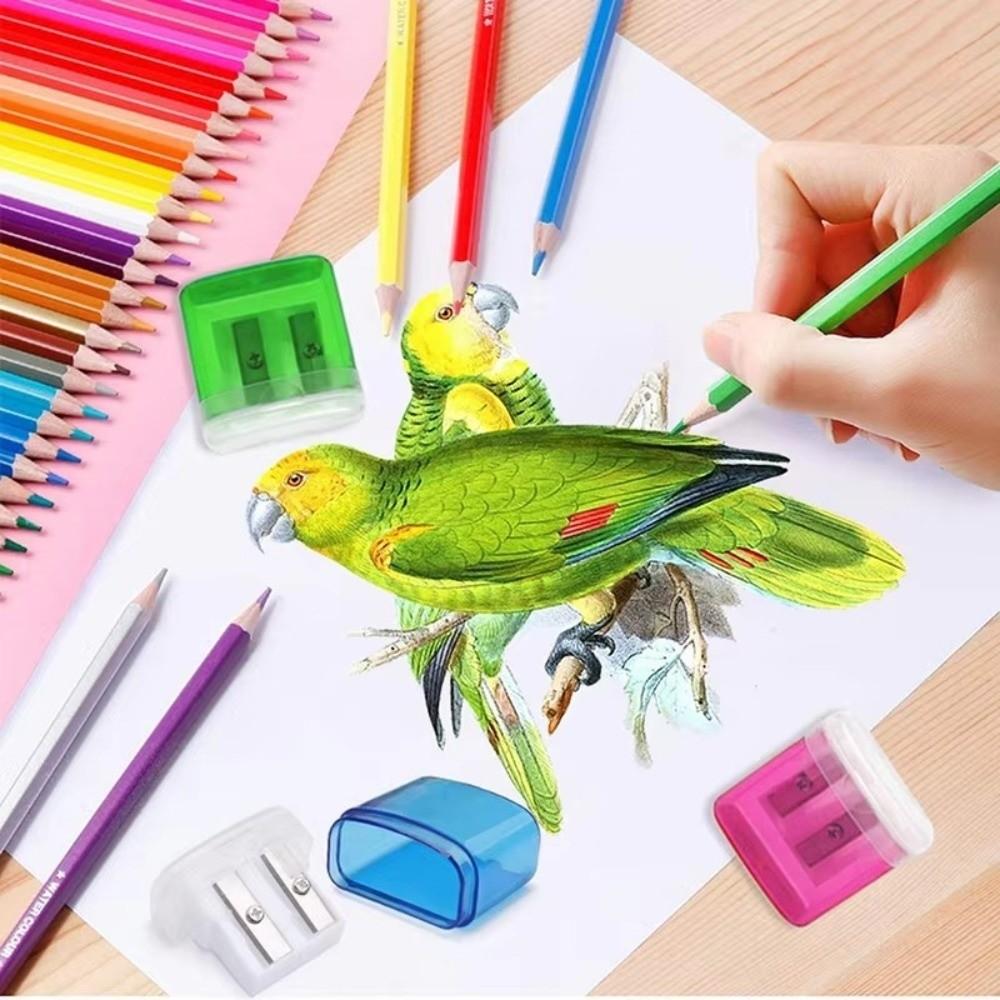 With Lid Pen Sharpener Handheld Pencil Sharpening Tool Pencil Sharpeners  School Office Supplies