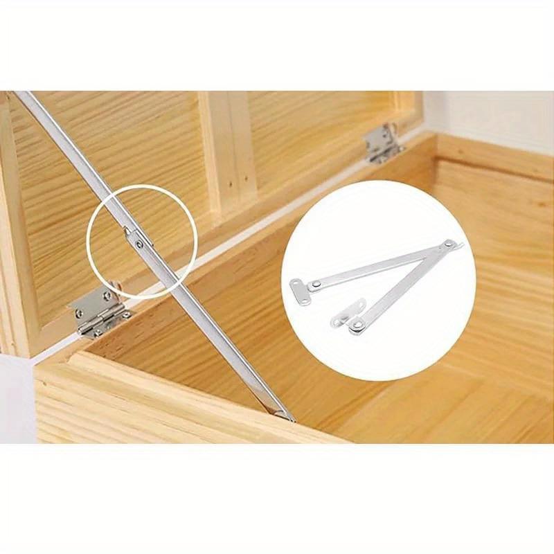 4 Pcs Folding Lid Support Hinge Stay 180 Degree Rotatable Stainless Steel Cabinet Hinges Support Table