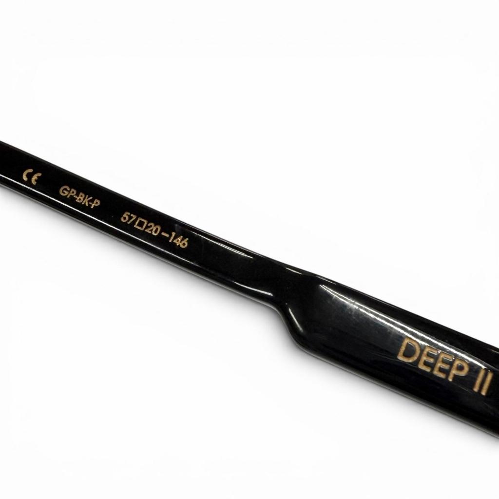 Tolle CHROME HEARTS Sonnenbrille DEEP II schwarz Herren Gebraucht