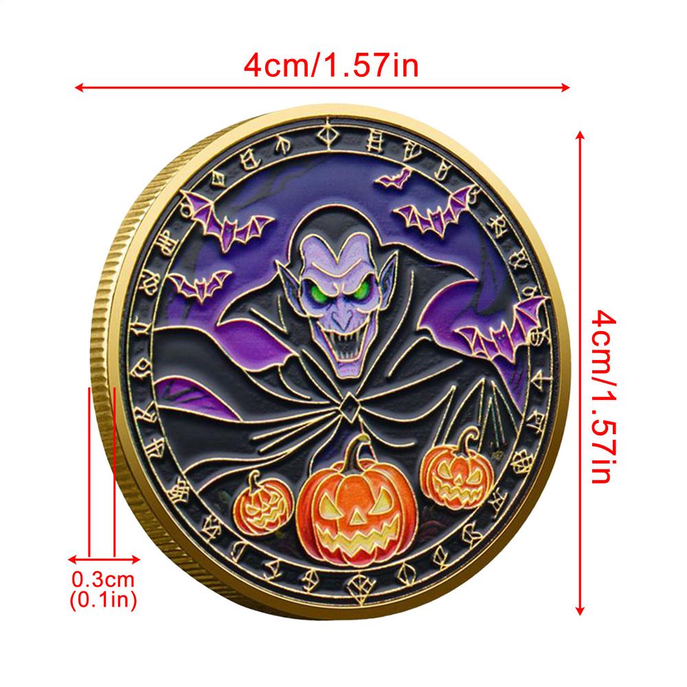 

Vintage Coin Halloween Metal Coin Ornaments Souvenir Prop Kids Adults Home Display Treasure Hunt Decor Events Celebrations
