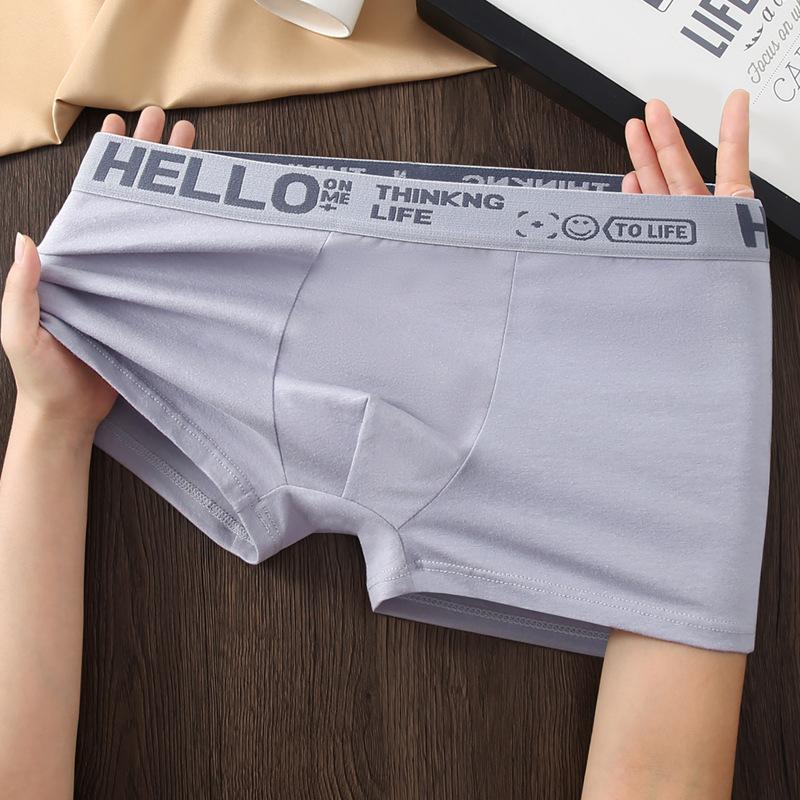 4pcs Men's Underwear Men's Boxer Shorts Oversized Breathable Underwear Youth Trend Four Cornered Underwear and Bottom Pants