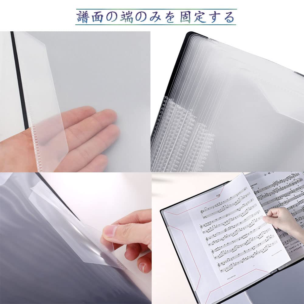 YFFSFDC Sheet music file A4 size Music sheet clear file Direct writing design