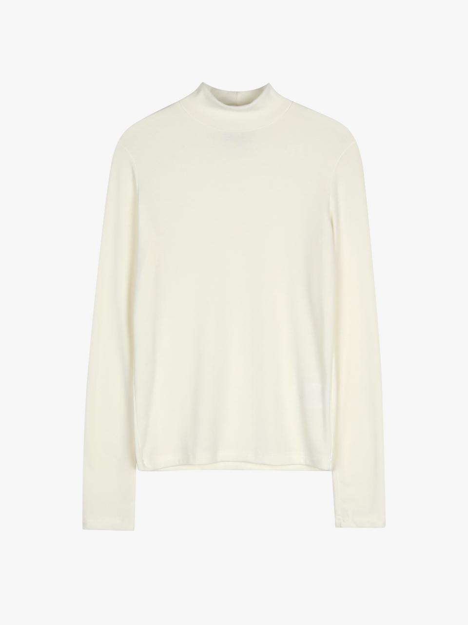 Rosiro Lossy Half Neck Pola Knit [Cream] Free