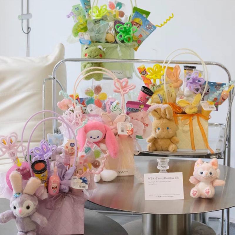 1-10PCS Reusable Waterproof Flower Gift Tote Bag Portable Floral Packaging Bag for Wedding Birthday Party Bouquet ArrangementUse