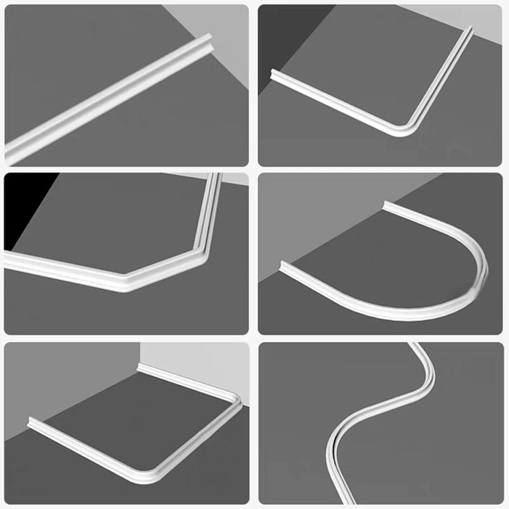Kitchen Water Retaining Strip Silicone Self-adhesive Door Seal Retaining Strip Separation Shower Dam Barrier Bathroom Accessory