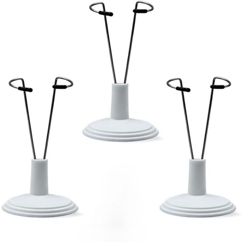 

Набор из 3 подставок для кукол для Labubu, Регулируемая подставка для кукол для демонстрации Labubu, Подставка для кукол для аксессуаров Labubu, Стойка для кукол 3pcs белый