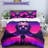 3Pcs Jason Vorhees Meets Virtual Reality Bedding Set Soft Fabric Duvet Cover Pillowcases Home Christmas Xmas Halloween Gift 1 Duvet Cover 2 Pillowcase