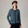Zhaojun Women's Jacquard Wool Cardigan Sweater