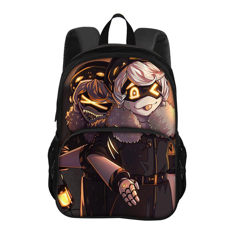 Murder Drone Circular Front Pocket Backpack Versatile Cartoon Large Capacity Boy or Girl School Birthday Best Gift