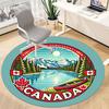 1pc Canada Nature Office Round Area Rug,  Mat Suitable ForOffice, Under Office Chairs Bedroom Living Room Home Decor, Room Deco