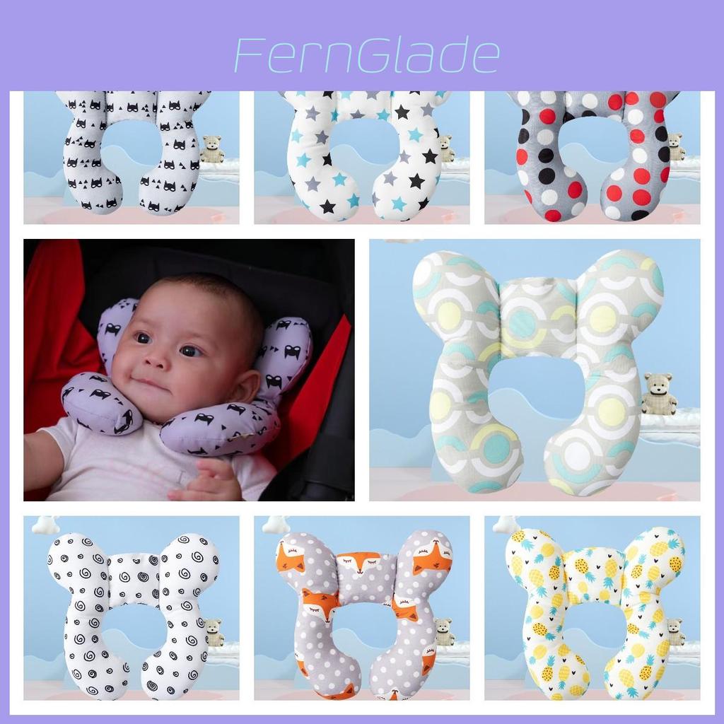 Cute Cartoon Children's U-shaped Pillow For Neck Support While Traveling