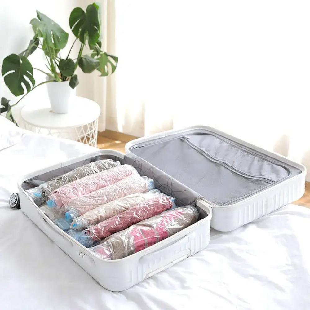 5Pcs Space Saver Vacuum Storage Bags Travel Compression Bags for Clothing Luggage and Cruise Trip Accessories