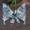 Mesh Large Butterfly Hairpin Imitation Pearl Flower Hair Clip Tassel Duckbill Clip  Wedding