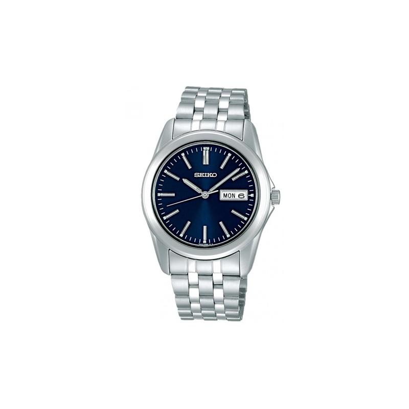 

SEIKO SELECTION 30 meters waterproof Quartz Steel Strap men s watch blue dial SCXC011 синій