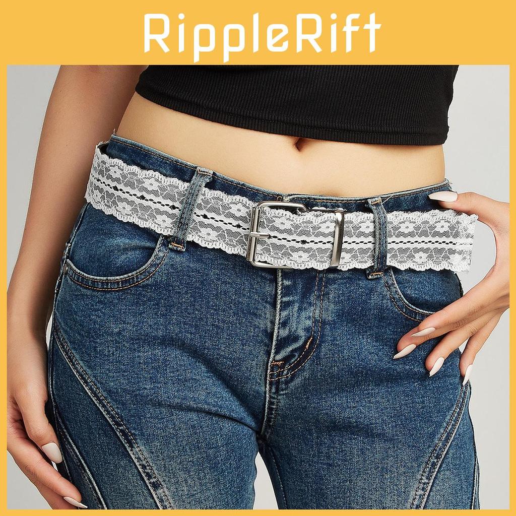 Simple Lace Flower And Element Design Casual Waist Belt For Fashion Women