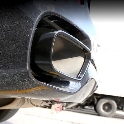 Pro BMW X5 F15 X6 F16 2015 - 2018 M Sports Nerezová ocel Kryt výstupu výfukové trubky tlumiče výfuku Díly Dekorace Lesklá černá