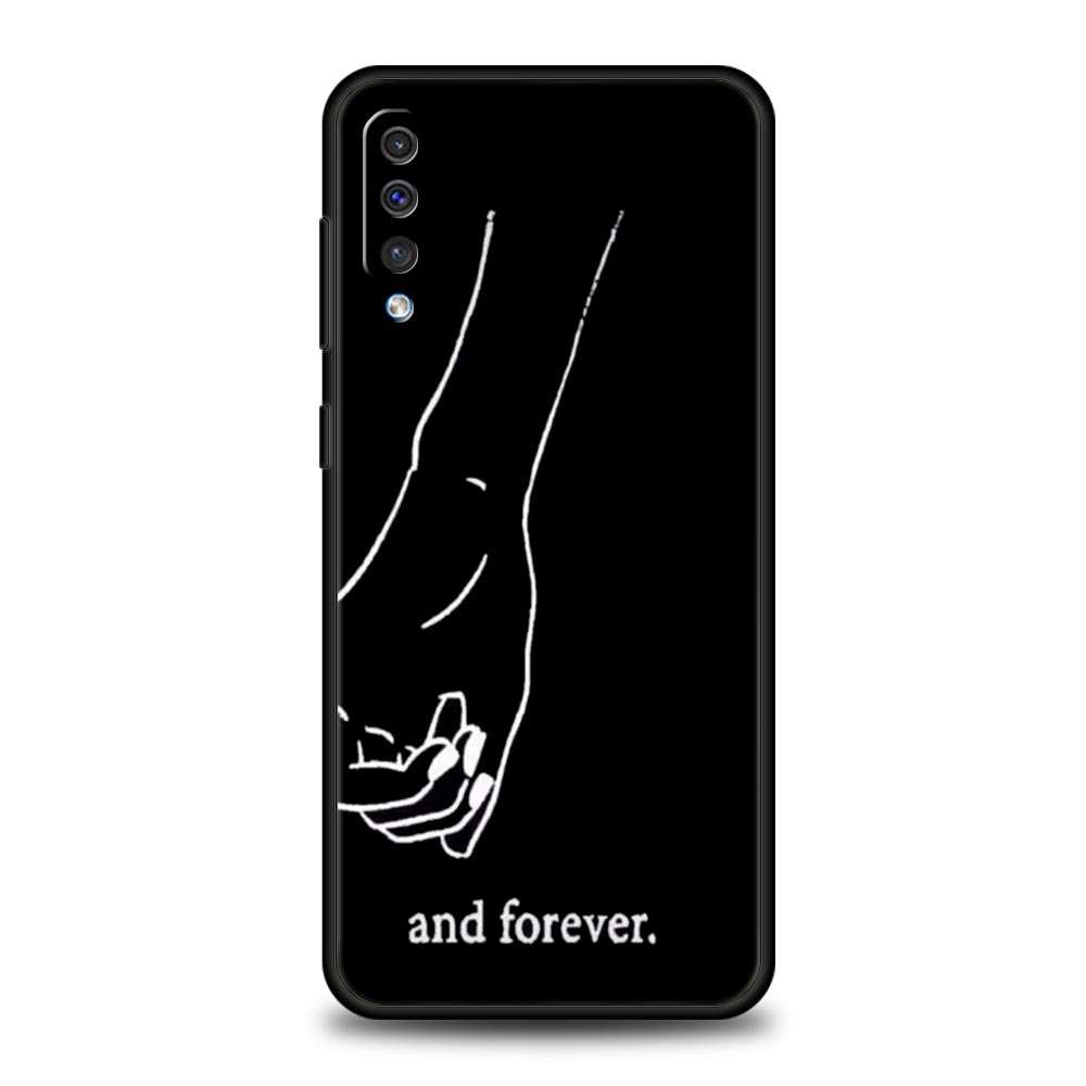 Couple Cartoon Aesth Sun Moon Case For Samsung A54 A52 A24 A14 A50 A70 A10 A40 A20S A20E A06 A12 A22 A34 A42 5G A04s A16 Cover