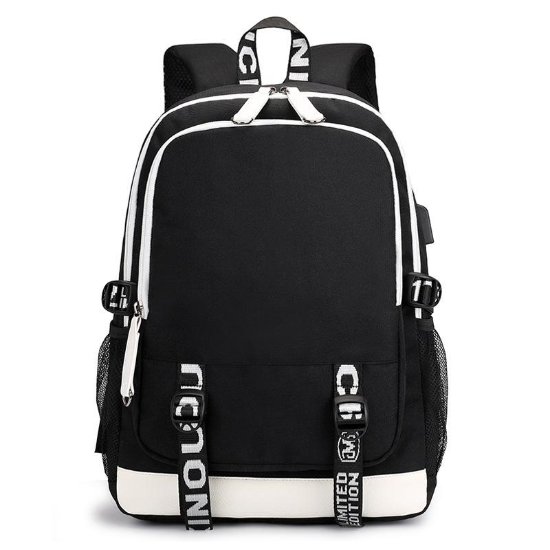 Mochila escolar de gran capacidad con correa para el hombro; set de tres piezas para estuche de lápices de estudiante
