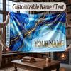 Decorative Artwork Theme Throw Blanket Custom Name Text Personalized Blanket Soft Cozy Blanket for Home Sofa Bed