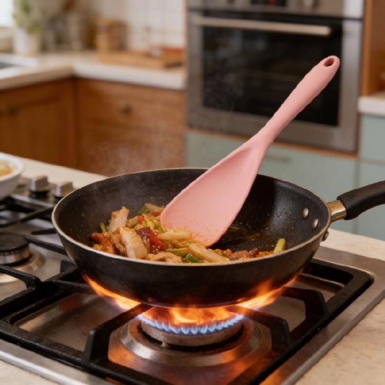 Soft Touch Silicone Duckbill Spatula for Nonstick Cookware Heat Resistant Stirring Spoon Multipurpose Kitchen Gadget