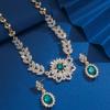 Women's Geometric Rhinestone Necklace Earring Set for Parties Holiday Gifts