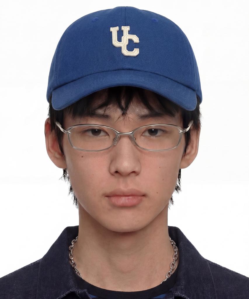 Eondeokeonteulol Washed Cotton Ball Cap Uc Overlap / Washed Blue