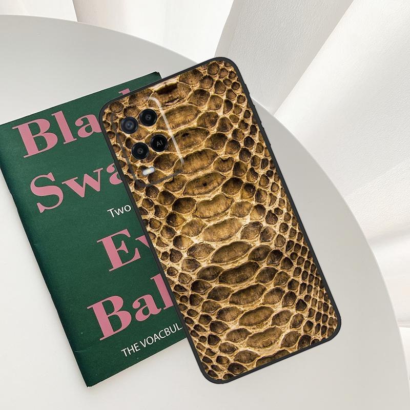 

Snake Skin Case For Oppo A58 A78 A98 A15 A16 A17 A52 A72 A76 A96 A54 A74 A94 A57 A77 A54S A57S Cover OPPO A74 4G