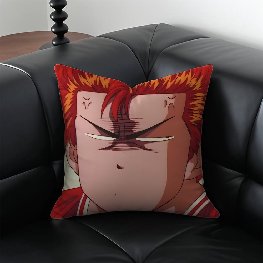 Classic anima SSlam DunkS Cushion Cover Pillow Case Antidustmite Invisible zipper silky plush cushion