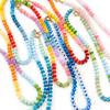 Colorful Natural Stone Beads Necklace for Women Fashion Style Handmade Round Stone Beaded Choker Summer Beach Vacation Jewelry