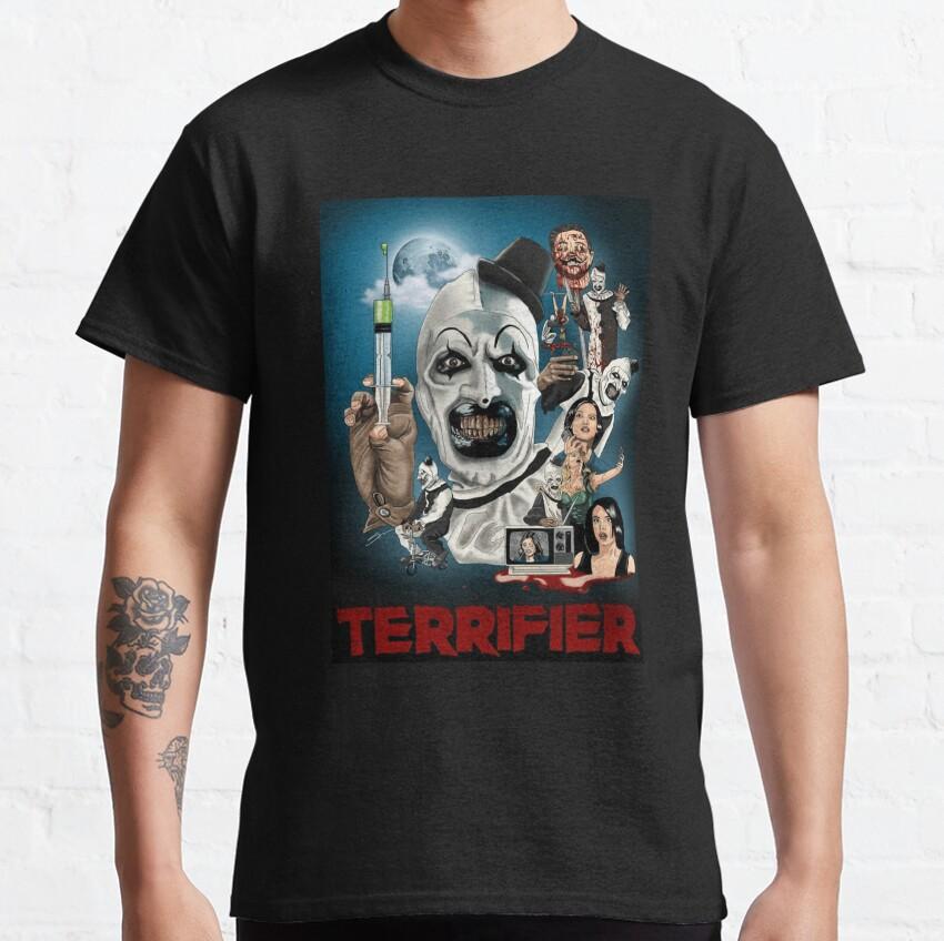 More Then Awesome Terrifier Movie Horror Art The Clown scary film For Halloween gift clothing cotton printed TShirt plus size