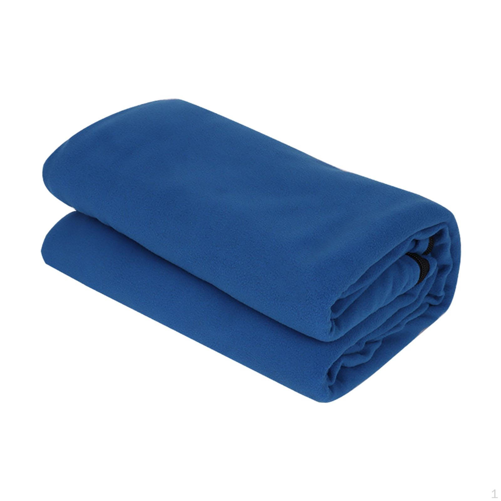 

Флисовый спальный мешок, одеяло для кемпинга для взрослых и детей, простыня, односпальная синий