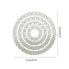 DIY Round Lace Border Embossing Cutting Dies Coasters Stencil Template for Card Making Scrapbook Album Kids DIY Lover