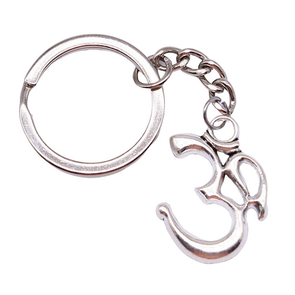 Metal Fittings Yoga Keychain Sport Theme Key Ring Souvenir 28mm
