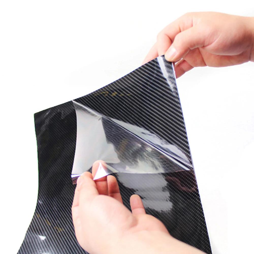 100x20/30cm 5D Carbon Fiber Car Vinyl Wrapping Film Air Bubble Free Self-adhesive Motorcycle Auto Decoration Decal Accessories