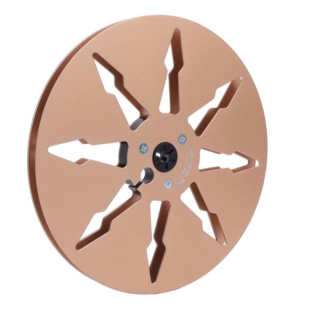 1 4 7 Inch Empty Tape Reel 8 Holes Aluminum Alloy Open Reel Sound Tape Empty Reel for Reel to Reel for ReVox Studer Gold