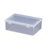 Transparent Rectangle Plastic Desktop Storage Box for Hardware and Tools