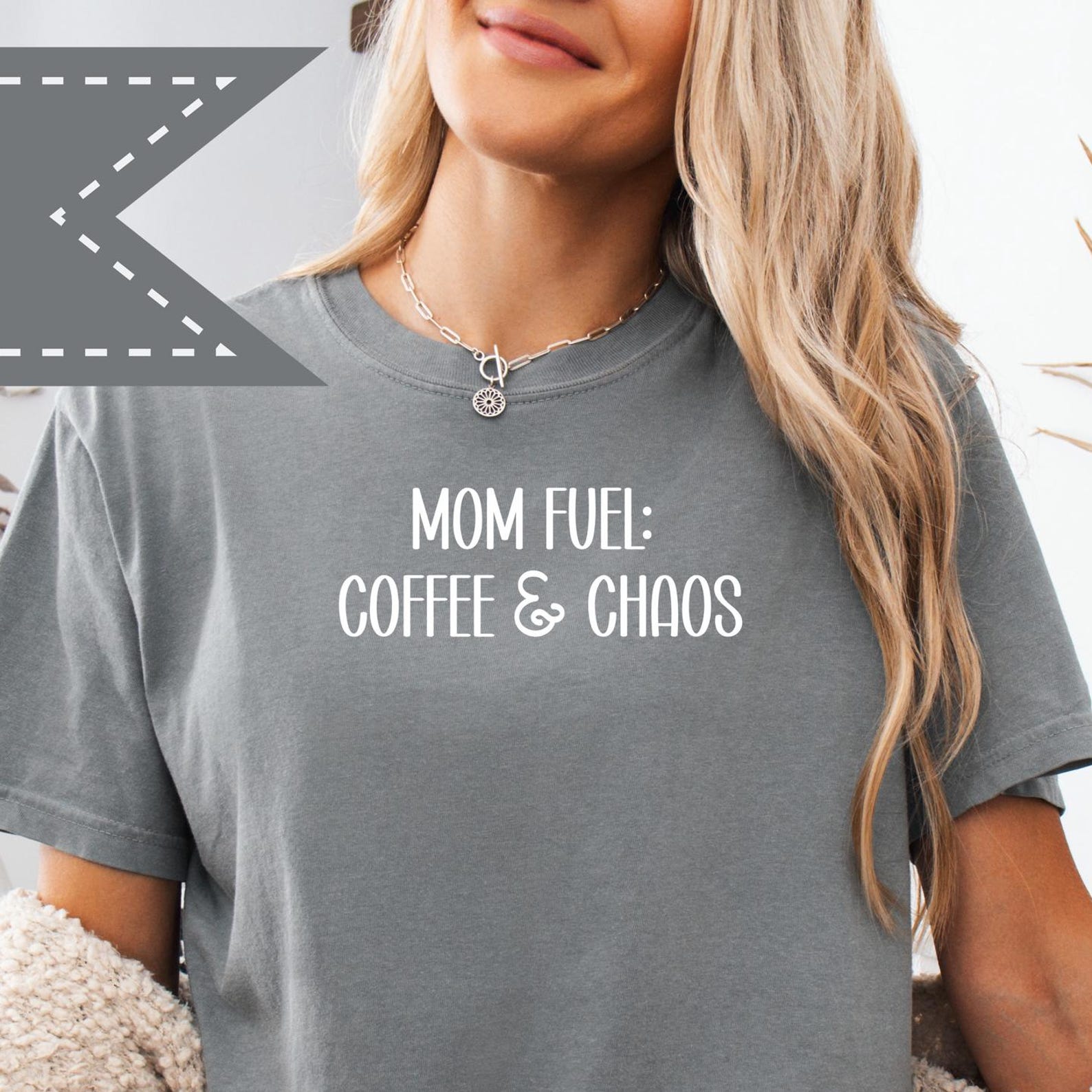 Mom Life Graphic Tee, Coffee & Chaos Shirt, Trendy Mom Gift, Mother s Day Tee, Mom Appreciation S