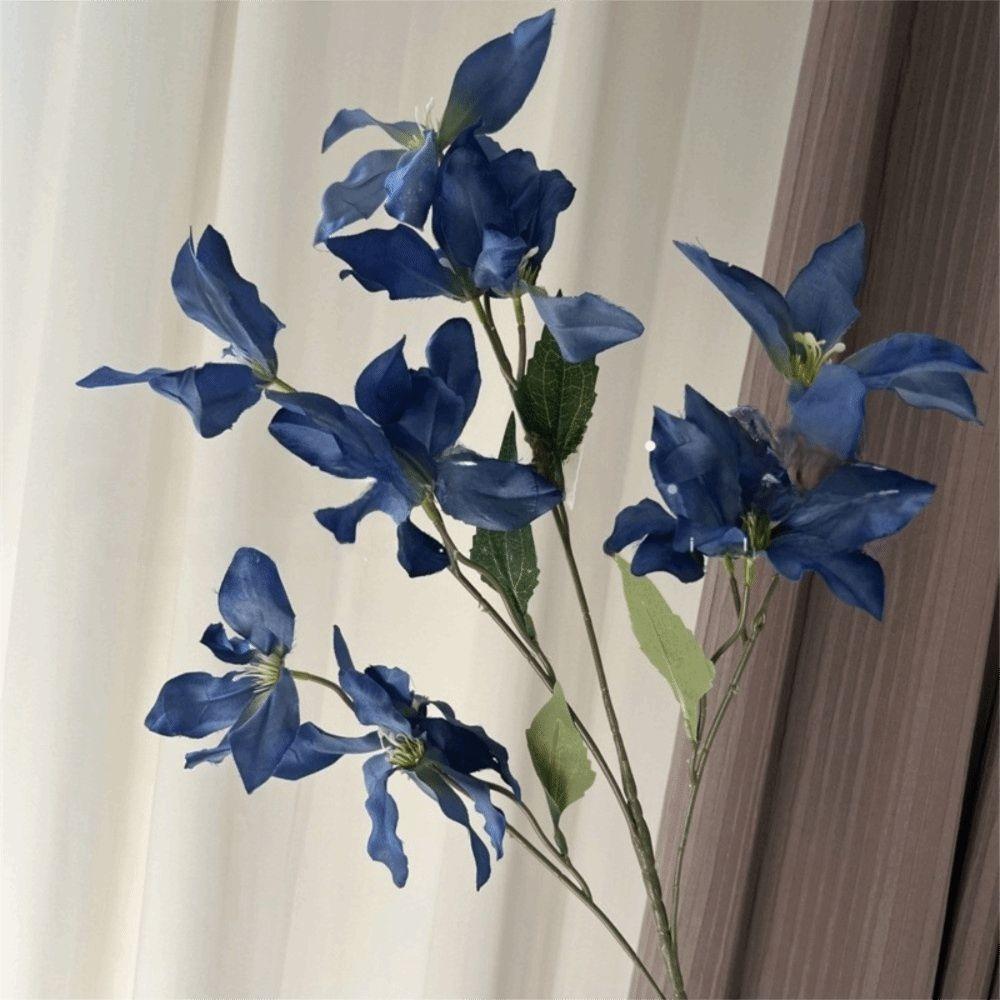 80cm Faux Lilies Flower Lilies Fake Bouquet Realistic Artificial Flower  Wedding Decor