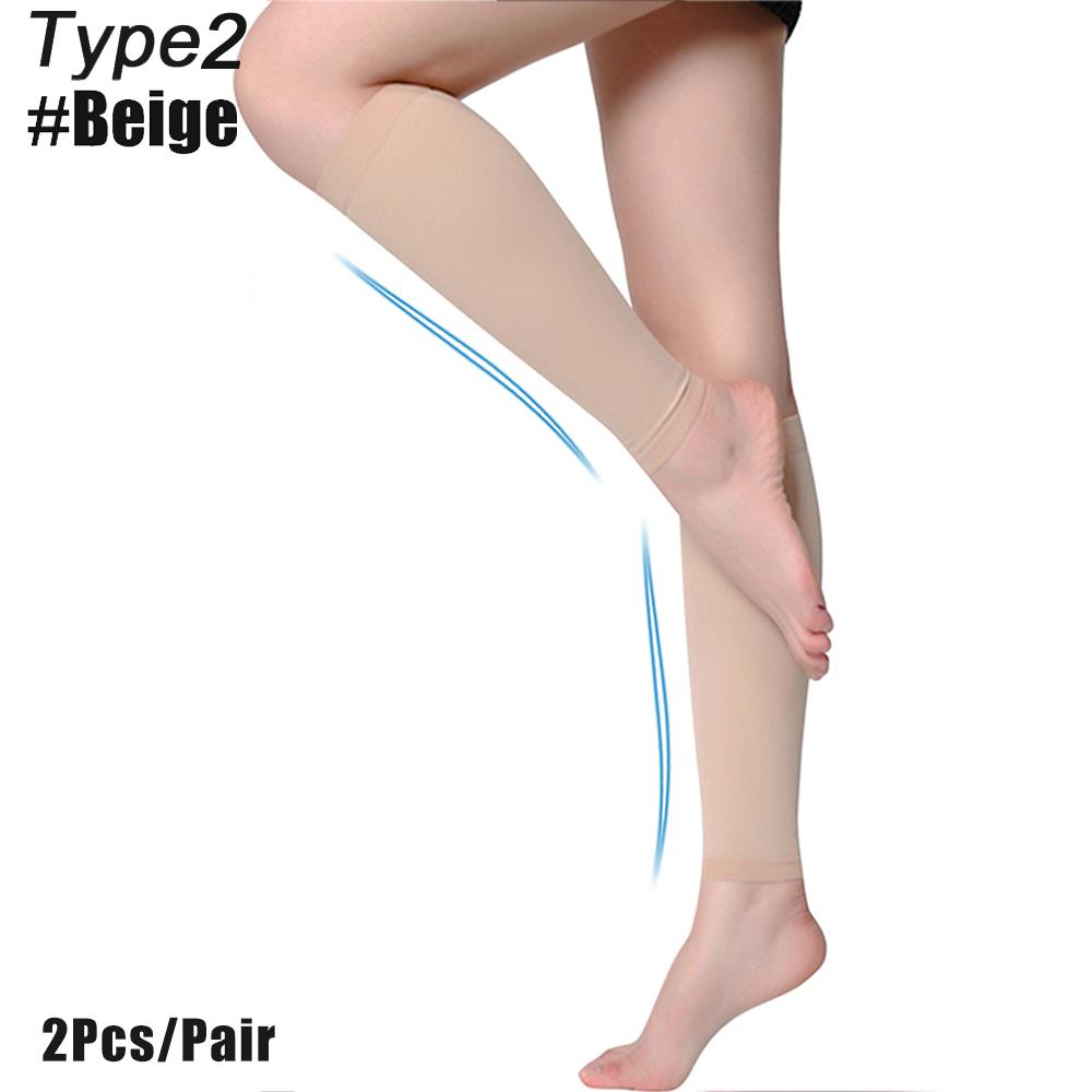 Open Toe Knee-High Medical Compression Stockings Varicose Veins Stocking Compression Brace Wrap Shaping For Women Men 18-21Mm
