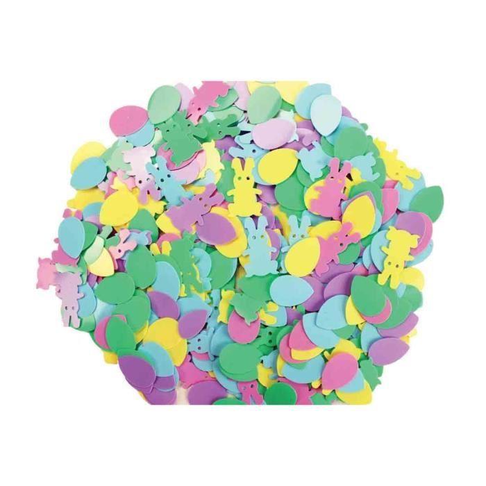 Sequins de Pâques 1,5 à 2 cm pastel mat 50 gr