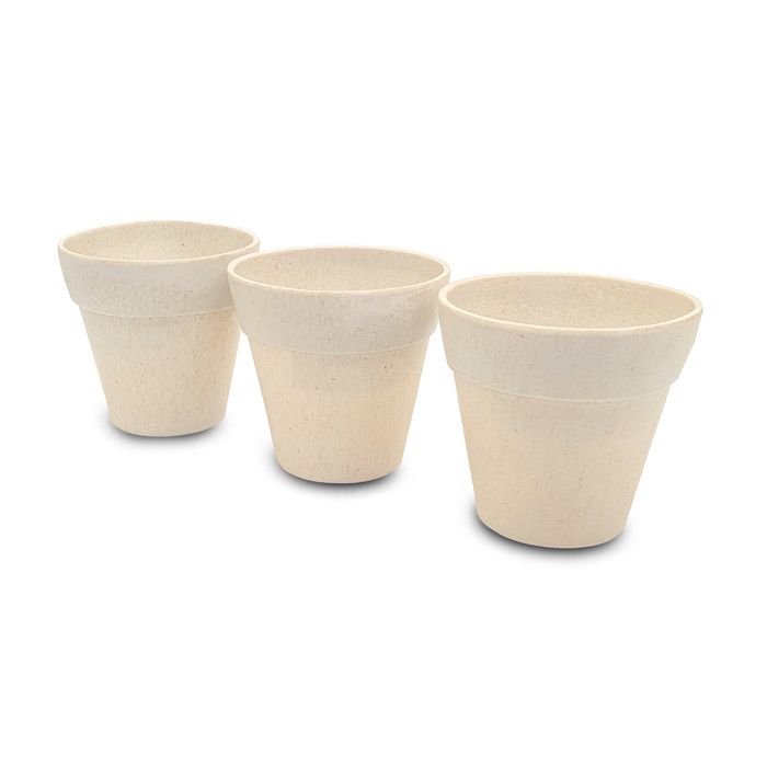 Mini pots en bambou 6 cm 3 pièces