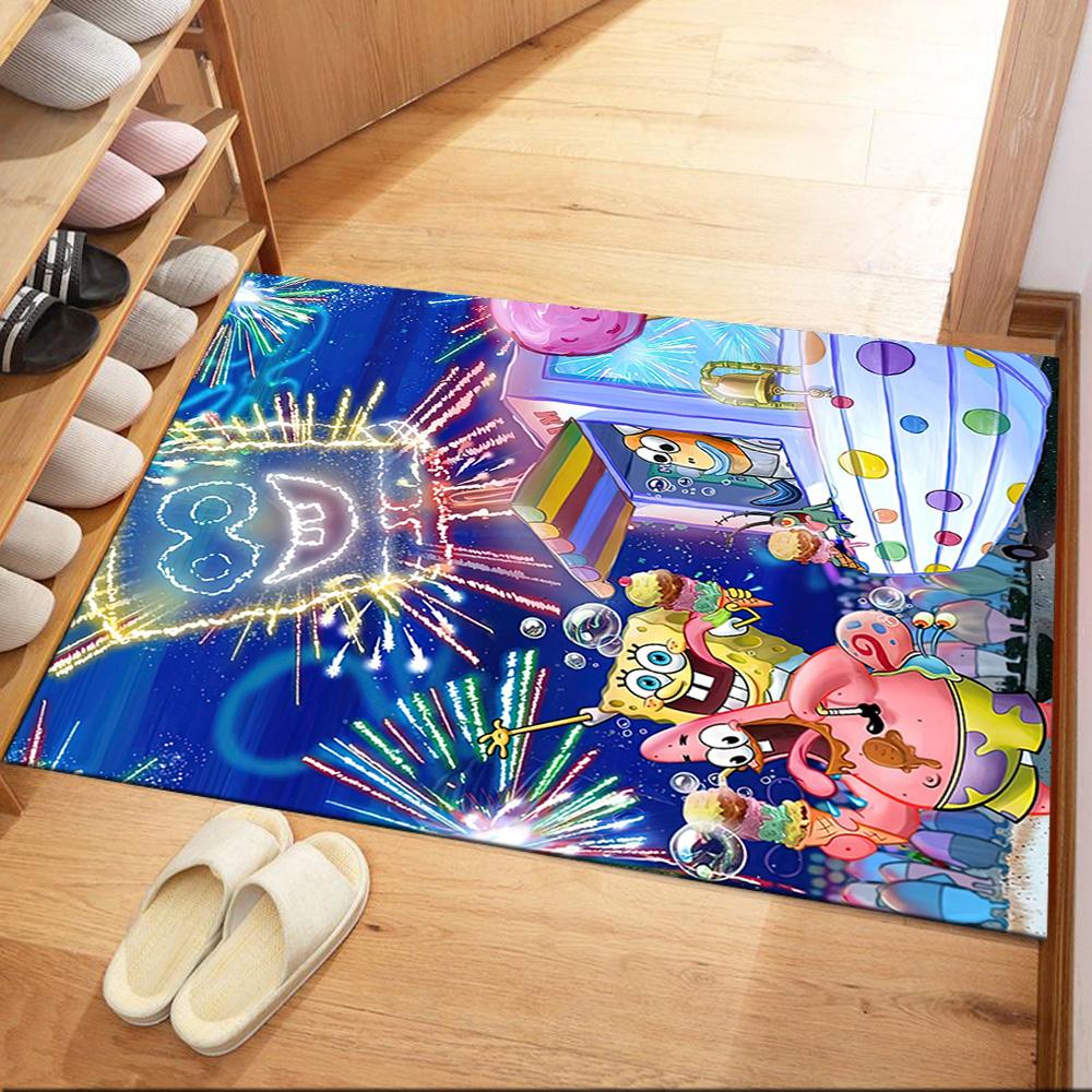 

Spongebob And Friends Adventure Square rugs are a great choice for living rooms, bedrooms, home décor, and as gifts. 40cmx60cm