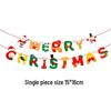 Snowflake & Santa Claus Christmas Banner - Holiday Party Decoration Garland
