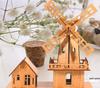 Breathe Fresh Air Dutch Windmill Wooden 3D Puzzle Model Toy Ornament