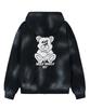 Openyard(Oy) Dirty Spray Melting Dolly Hoodie Zip Up - Black