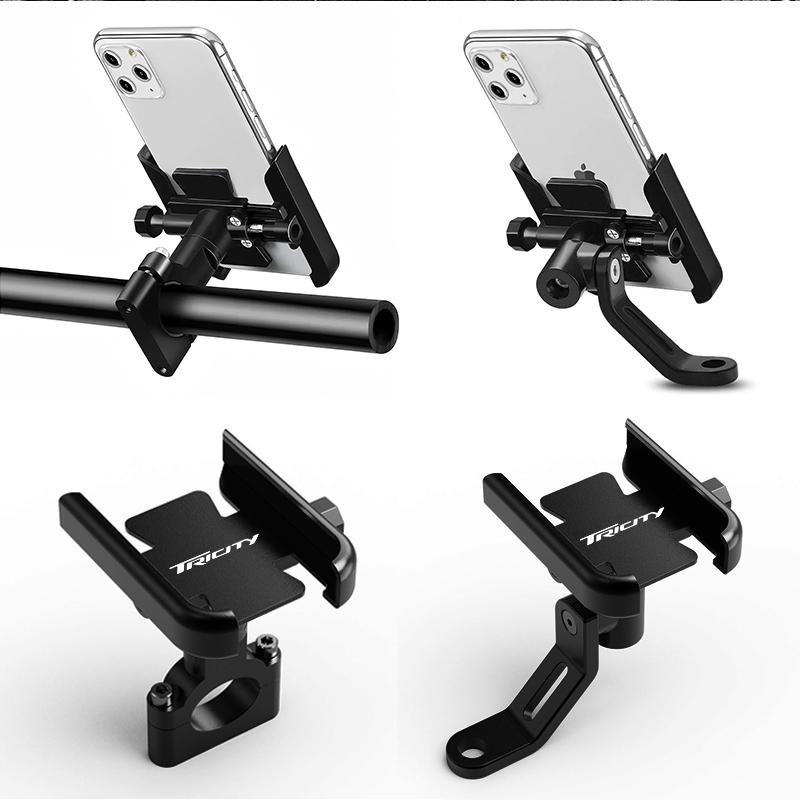 Alloy Motorcycle Cell Phone Support Bracket Mirror Mount Navigation Stand For Tricity 125 155 Tricity 300 Tricity125 Tricity155